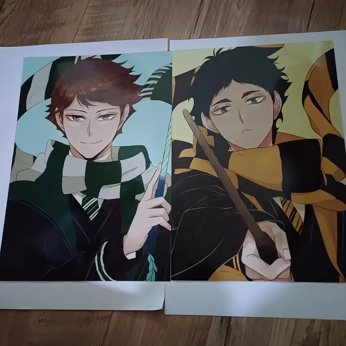 Haikyuu unofficial goods poster Akashi Oikawa Harry Potter Slytherin