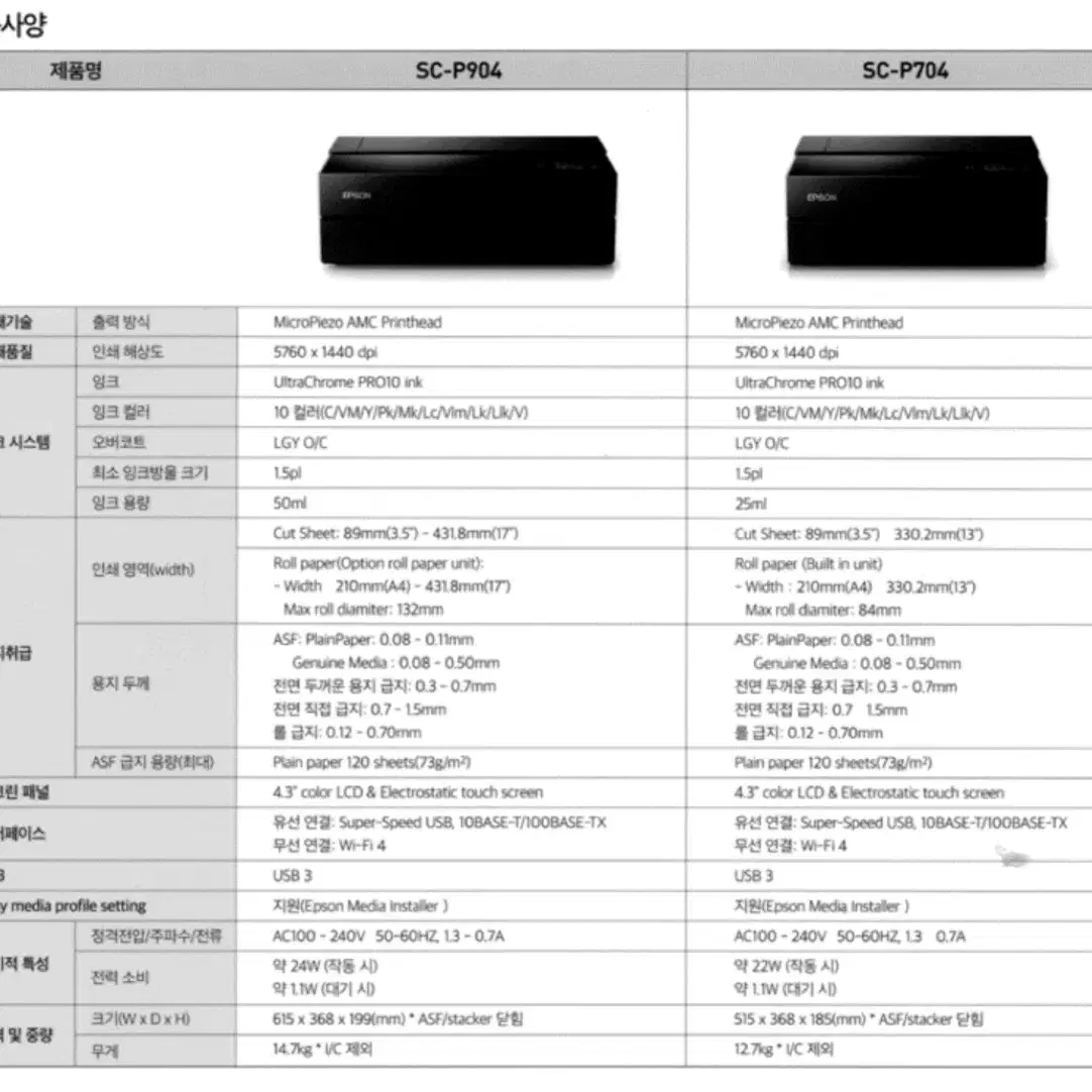 [미개봉] 엡손 SureColor SC-P904 잉크젯 프린터