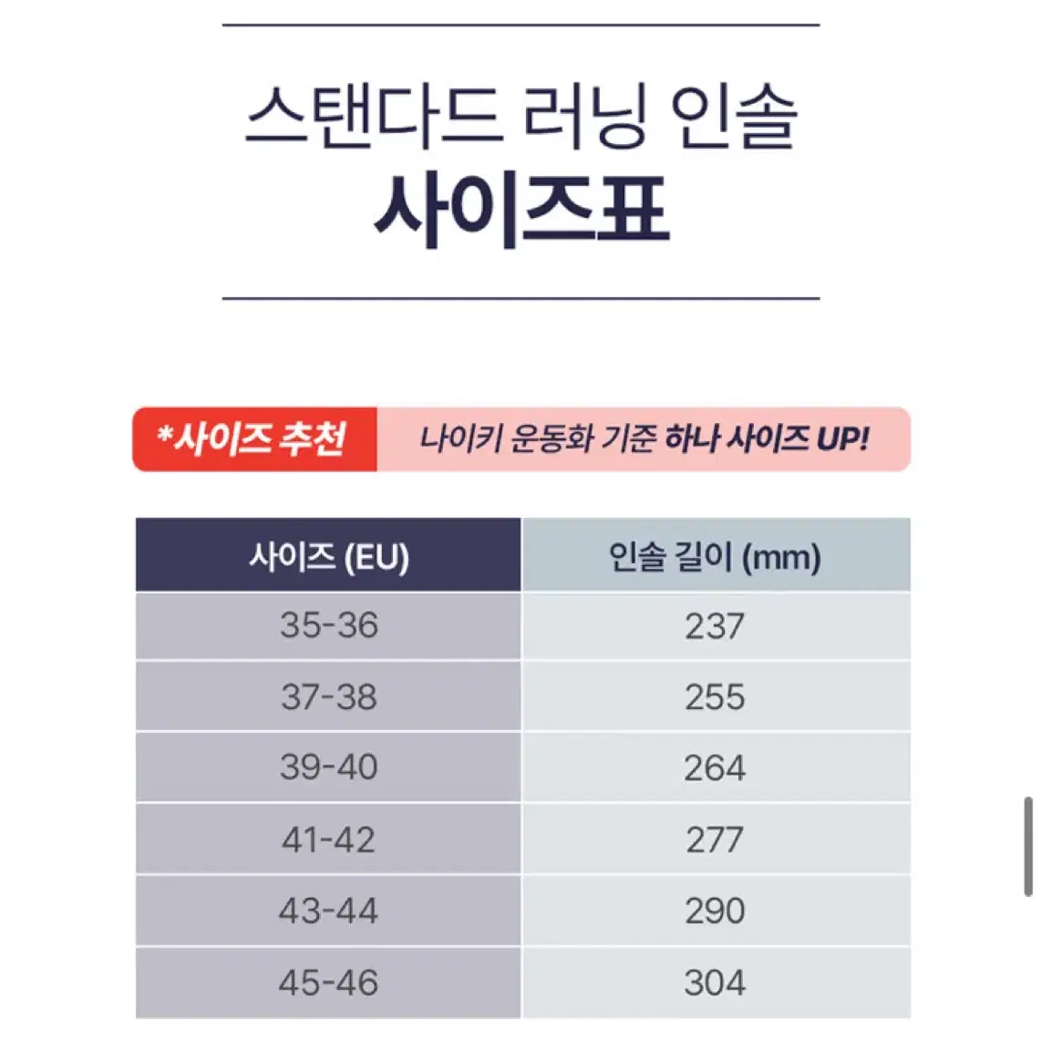 오쏘 무브먼트 스포츠 러닝 인솔 깔창