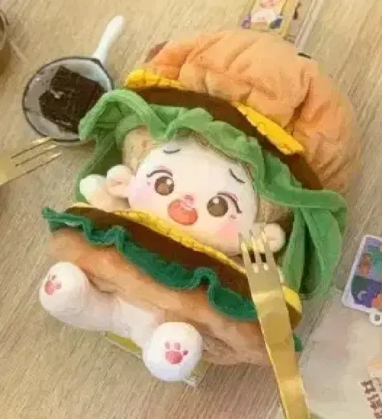 20cm 햄버거 인형옷