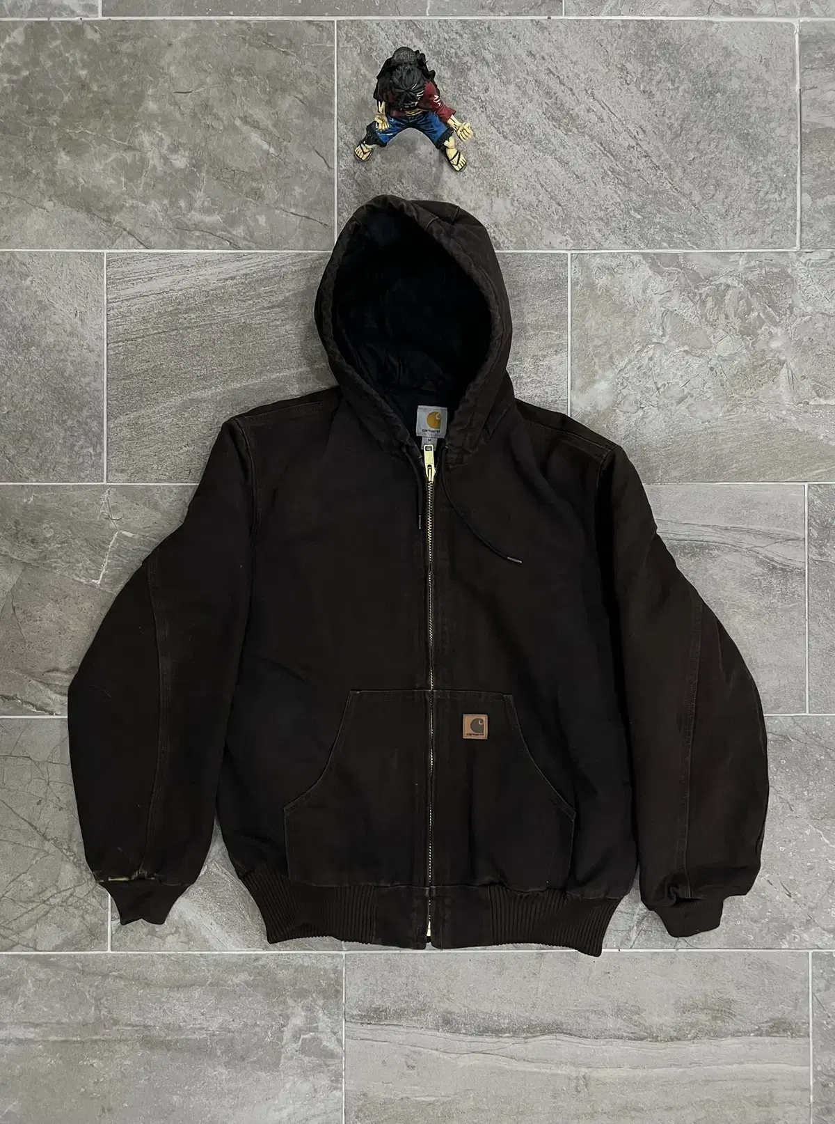 (M)Calheart Duck Active Hooded Jacket J130 DKB Dark Brown