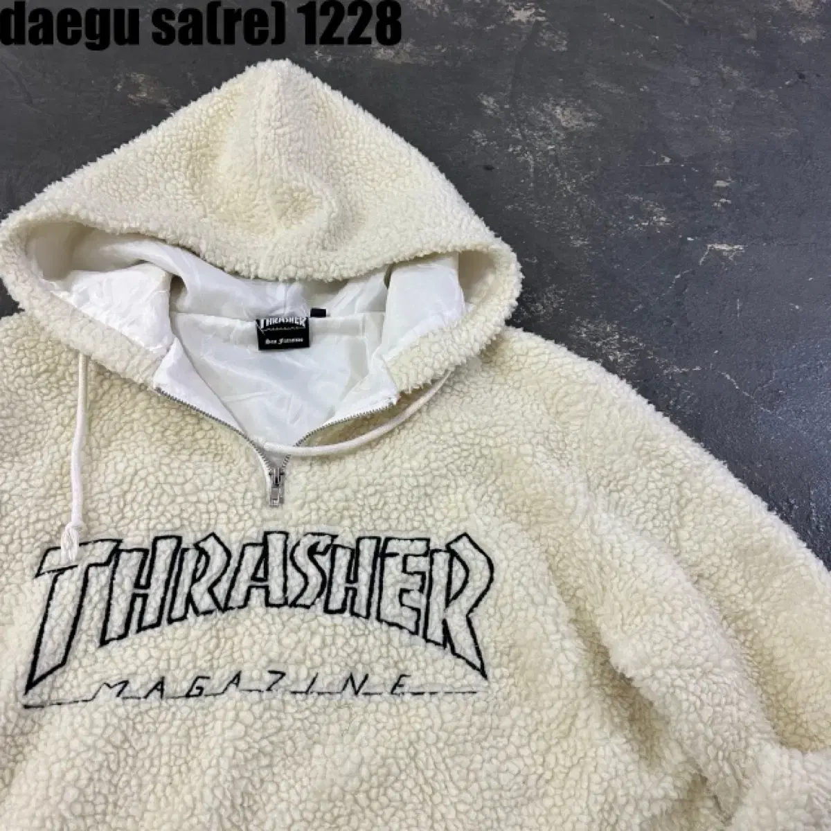 THRASHER.오버핏 후드맨투맨(실측105까지) 굿굿