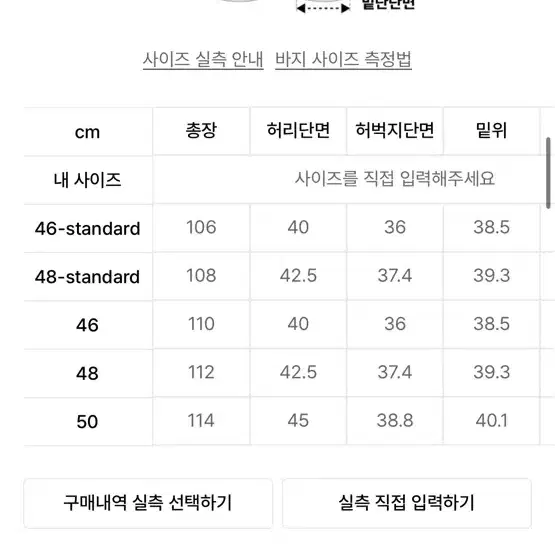 메종미네드 핀치 데님팬츠 46standard