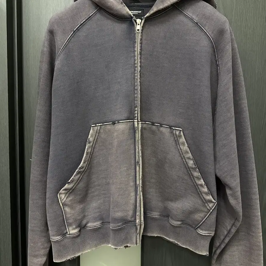 파프롬왓 파아카이브 FAR VINTAGE WASHED HOODIE ZIP