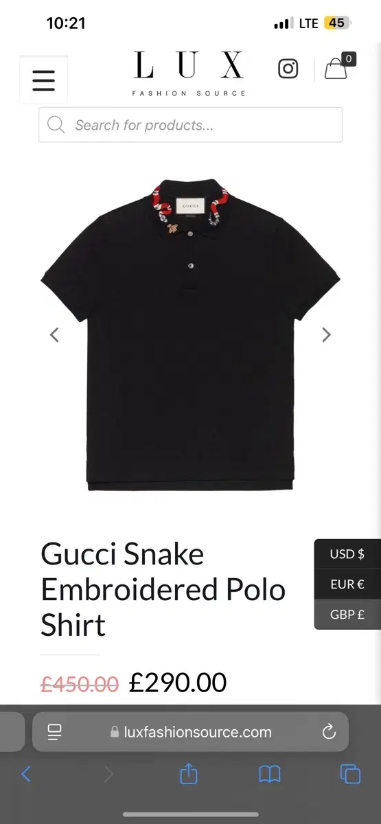 GUCCI snake polo shirt 구찌 스네이크 폴로 셔츠