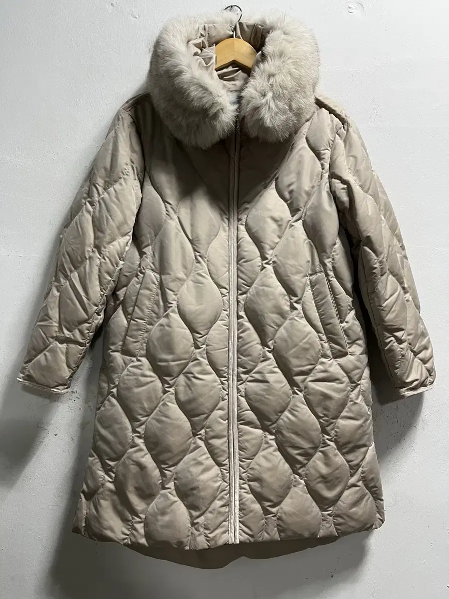 55-66 LBL Fox goose down quilted loose-fitting puffer coat genuine