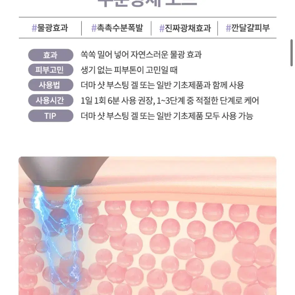 (새제품) 메르헨랩 더마 스킨 부스터 뷰티기기 (겔 포함)