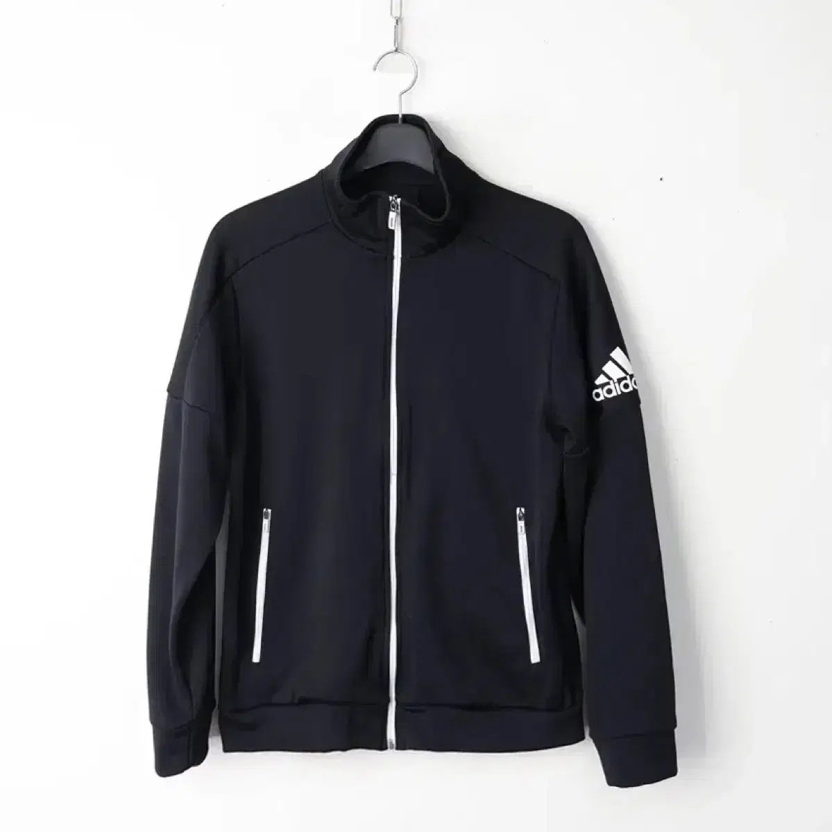 [ S ] adidas 아디다스 블랙 폴리 트레이닝 져지