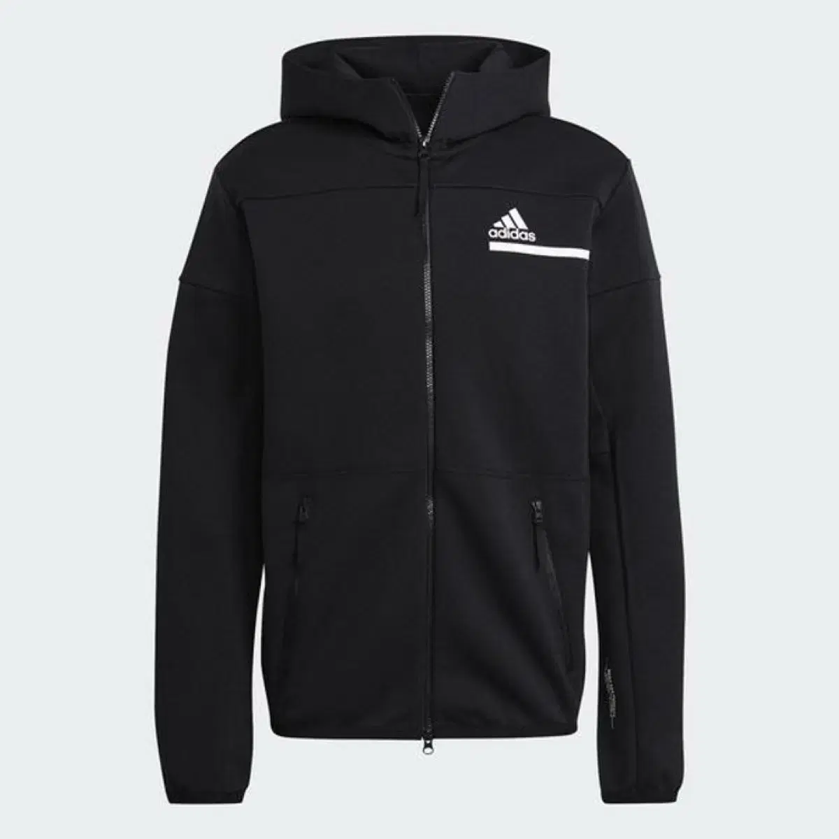 [ L ] adidas 아디다스 zne 투웨이 블랙 후드집업 져지