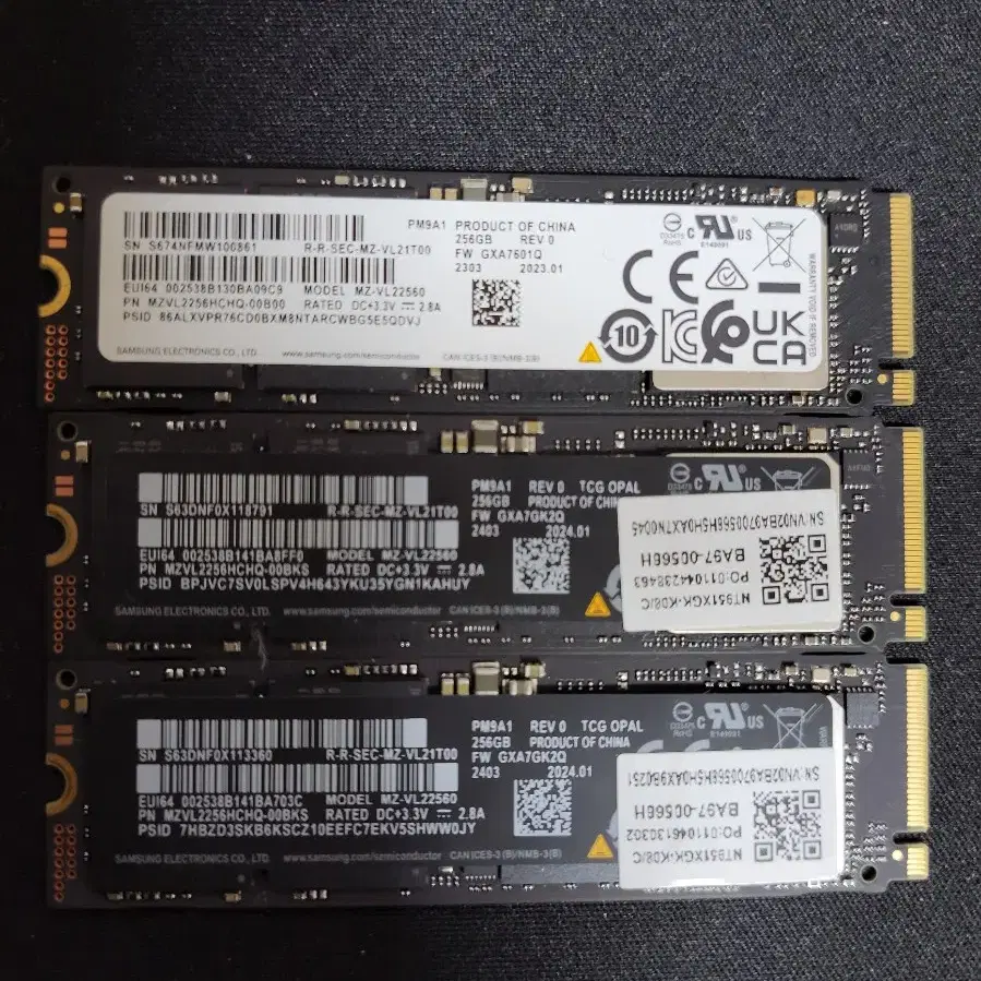 삼성 NVME SSD PM9A1 256GB