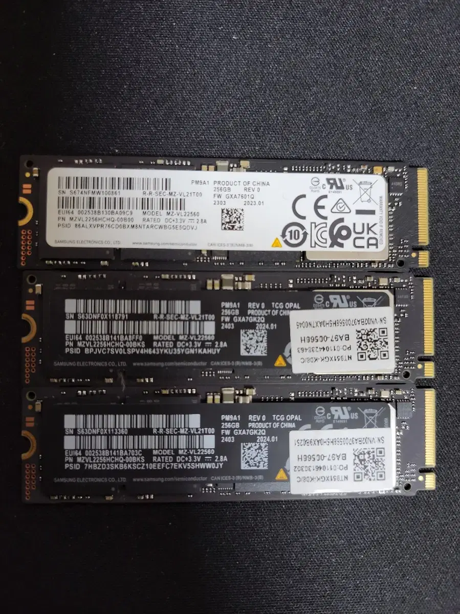 삼성 NVME SSD PM9A1 256GB