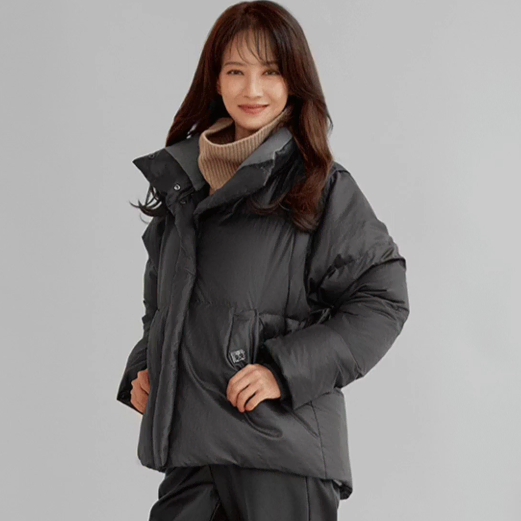 LBL 2023 Women's Cashmere Goose Down Convertible Puffer 66