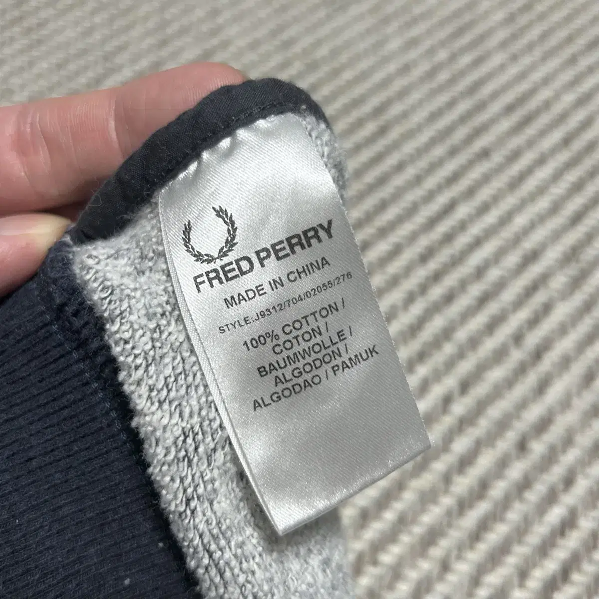 [ XL ] Fredperry 프레드페리 네이비 후드집업 자켓