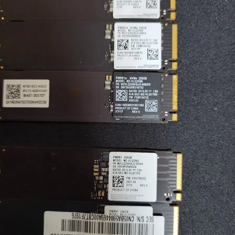 삼성 NVME SSD PM991A 256GB