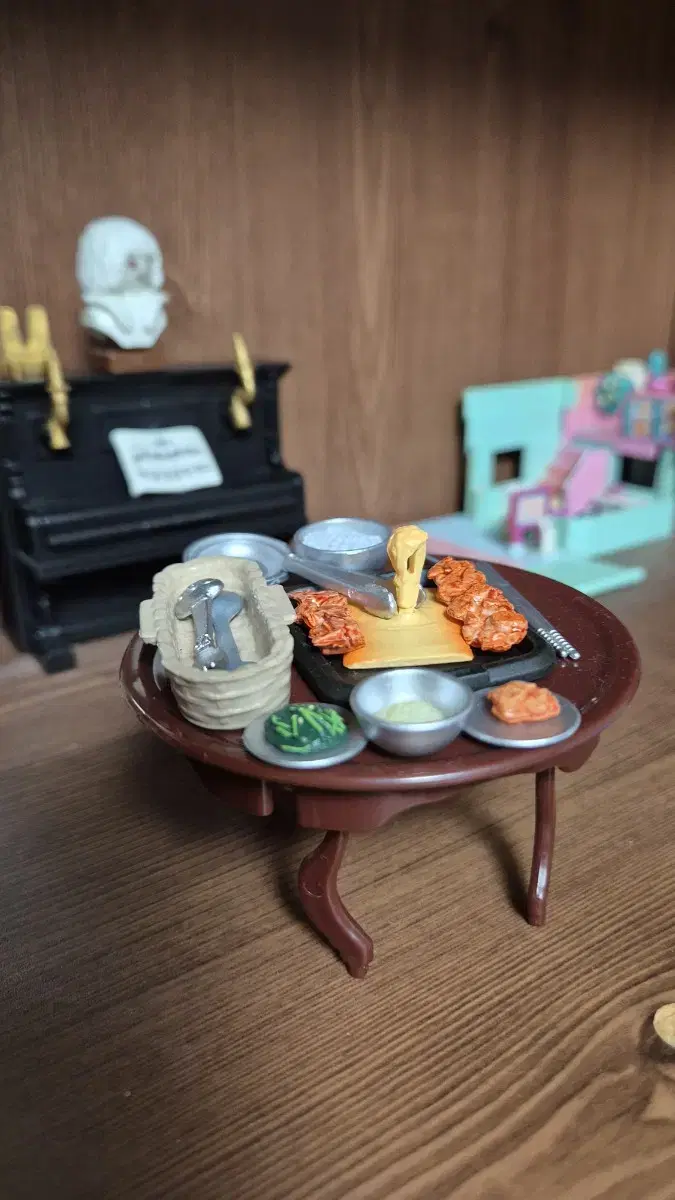 Miniature props Korean meal table (Rement)