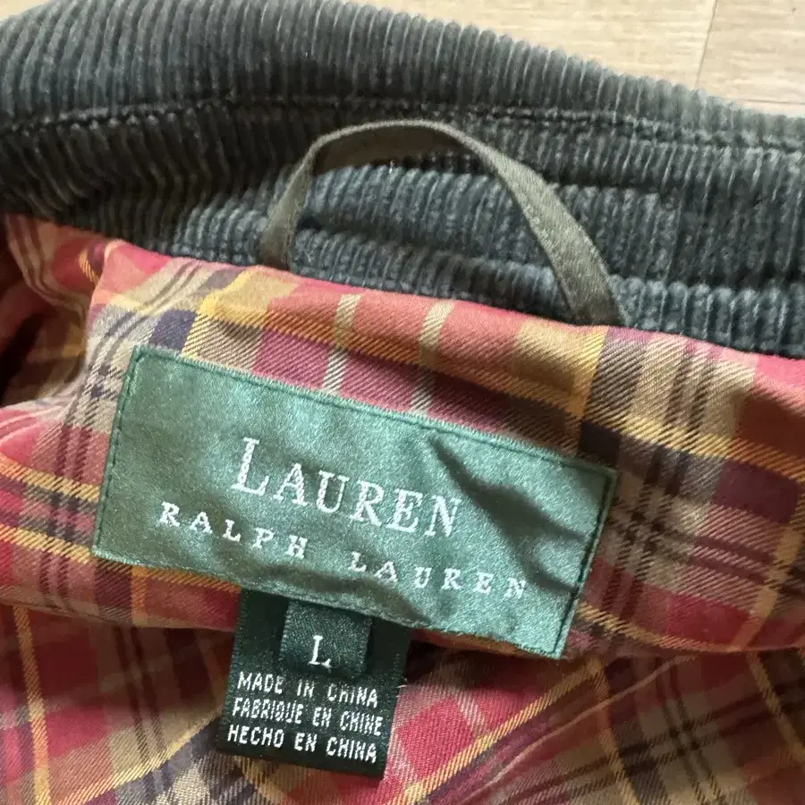 Lauren ralphlauren 로렌랄프로렌 코듀로이카라 누빔 자켓