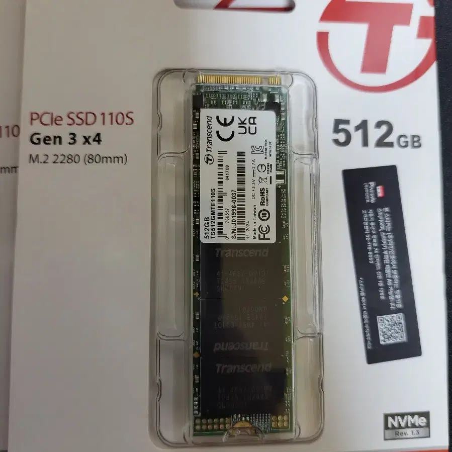 트랜센드 TS512GMTE110S 512GB 새상품