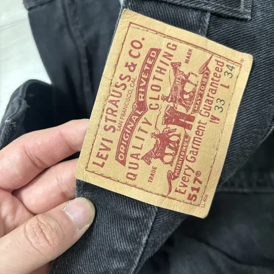 Levis 517Black USA리바이스 517 블랙 메이드인 미국