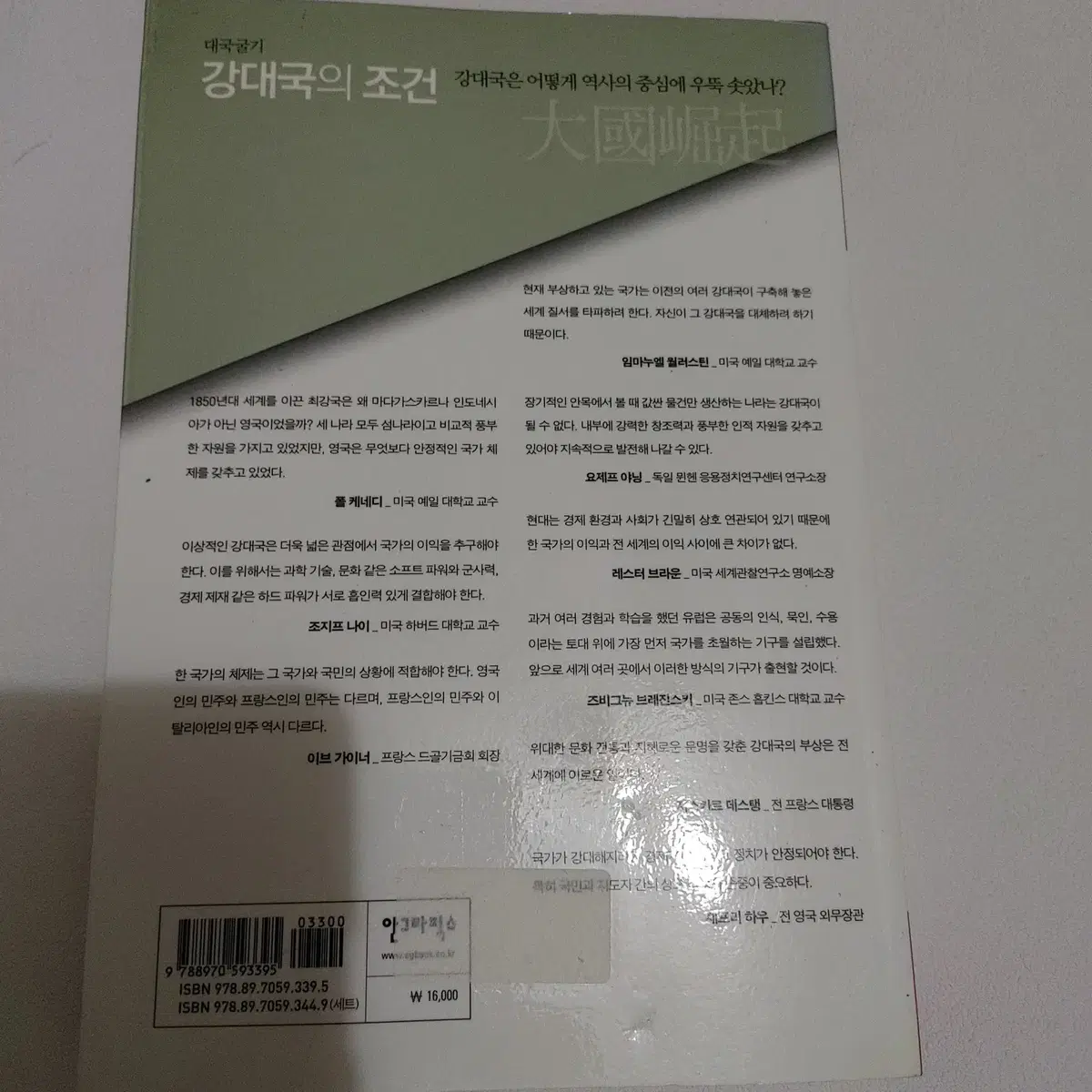 강대국의 조건 프랑스 사회학 정치 외교학 서양사 도서 책