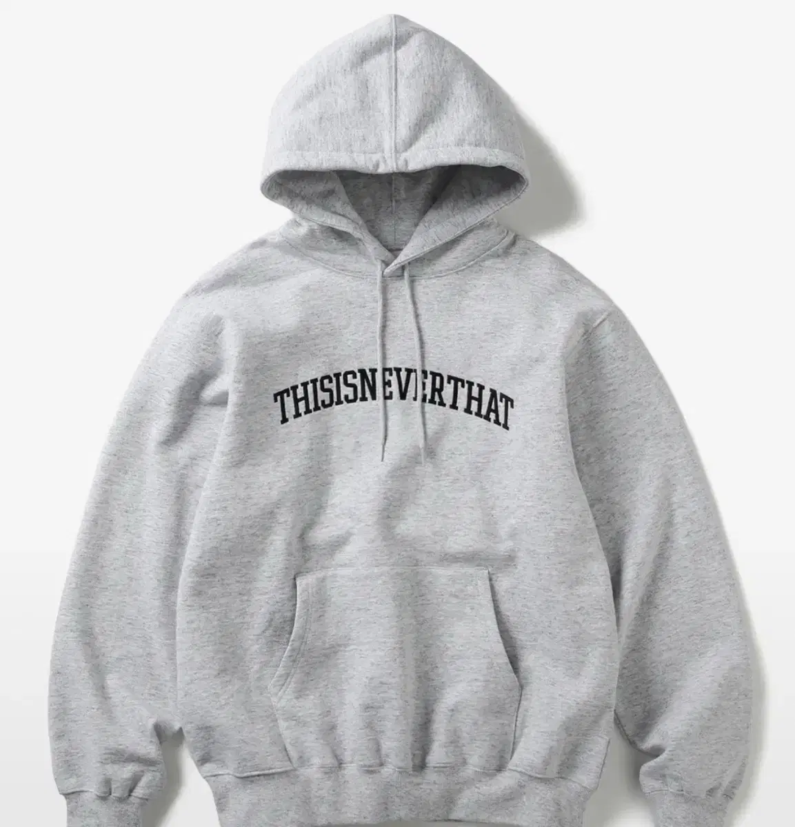 디스이즈네버댓 Arch-Logo Hoodie Heather Grey