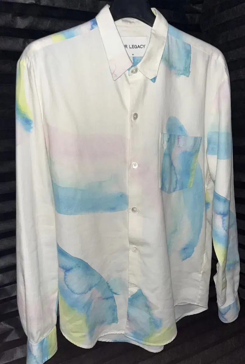 아워레가시 cotton wool watercolor shirt 48사이즈