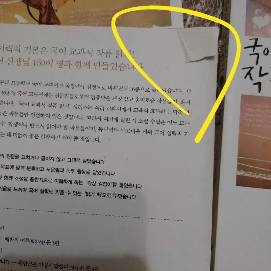 국어 교과서 작품 읽기 고등 소설 수필 청소년 논술 문학 도서 책