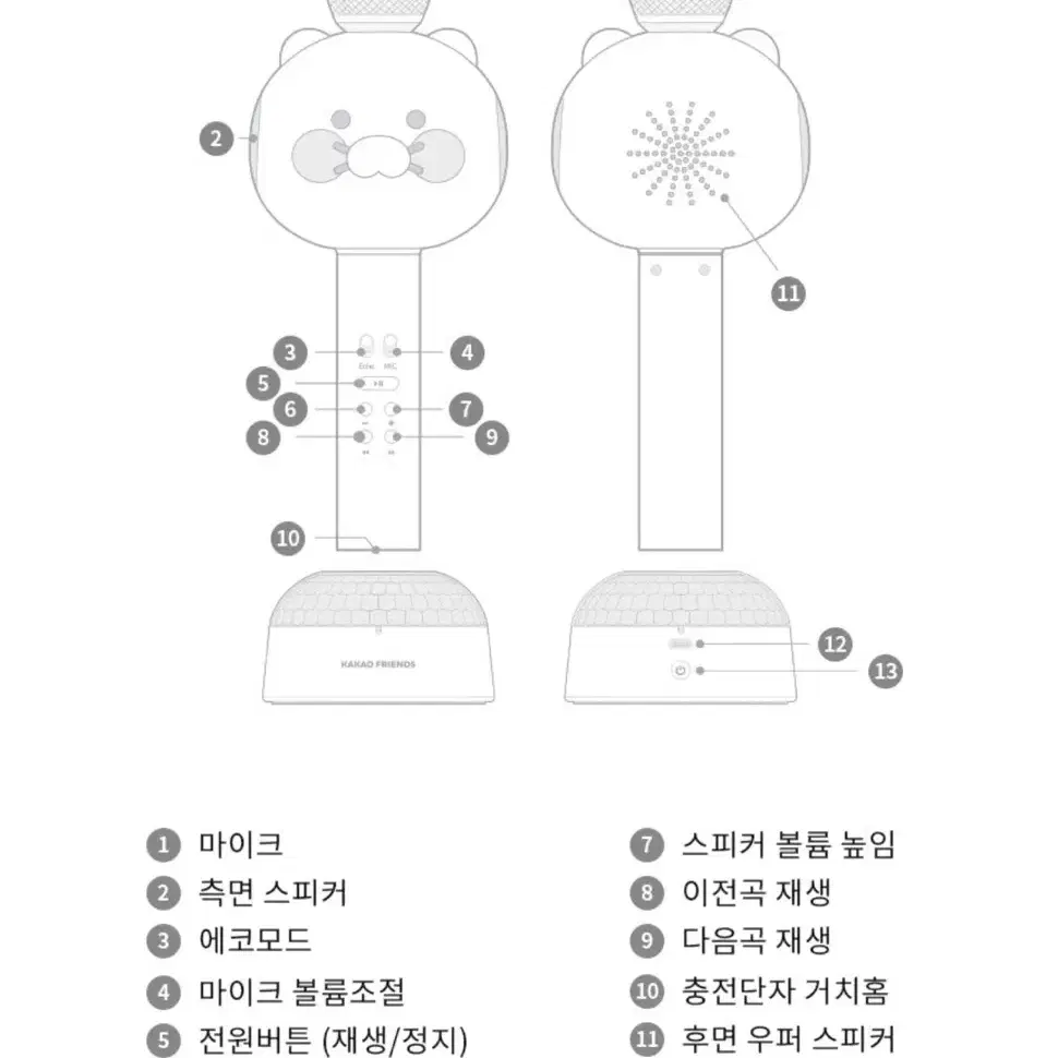 카카오프렌즈 춘식이 블루투스 마이크