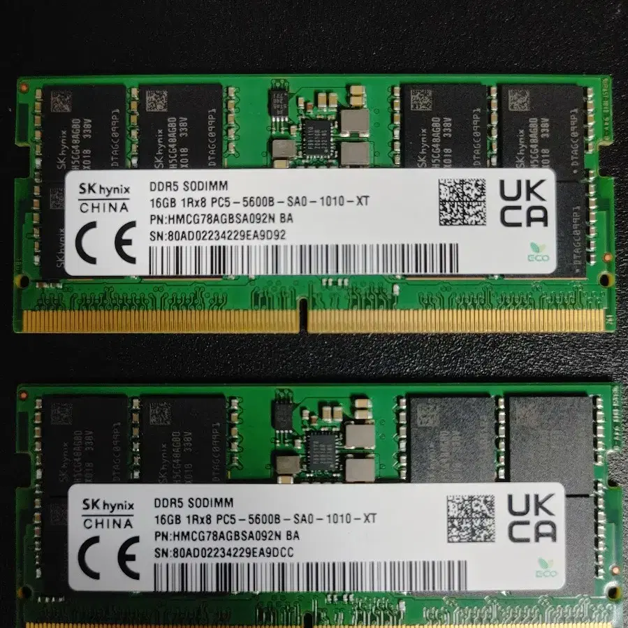 SK하이닉스 PC5 DDR5 5600 32gb(16 x 2)