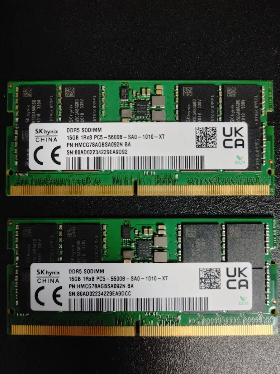 SK하이닉스 PC5 DDR5 5600 32gb(16 x 2)