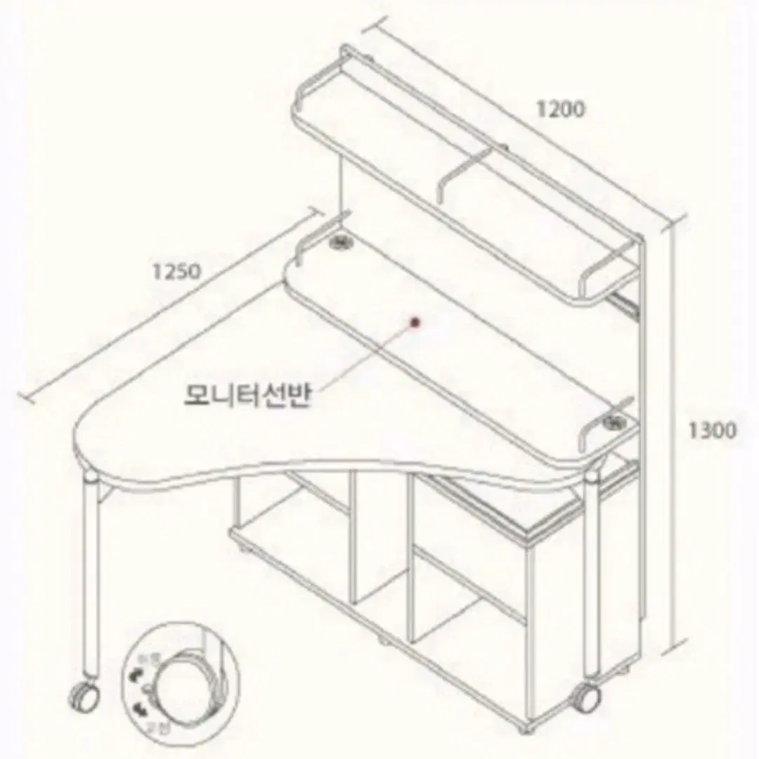 일룸 레보 책상(연두색, 하늘색)