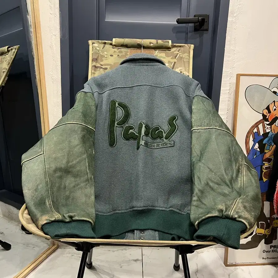 1980s PAPAS JAPANESE LEATHER 빈티지바시티자켓