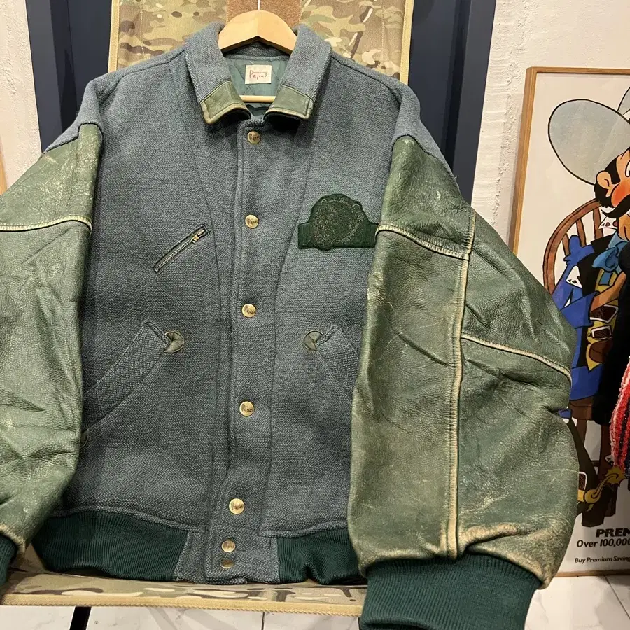 1980s PAPAS JAPANESE LEATHER 빈티지바시티자켓