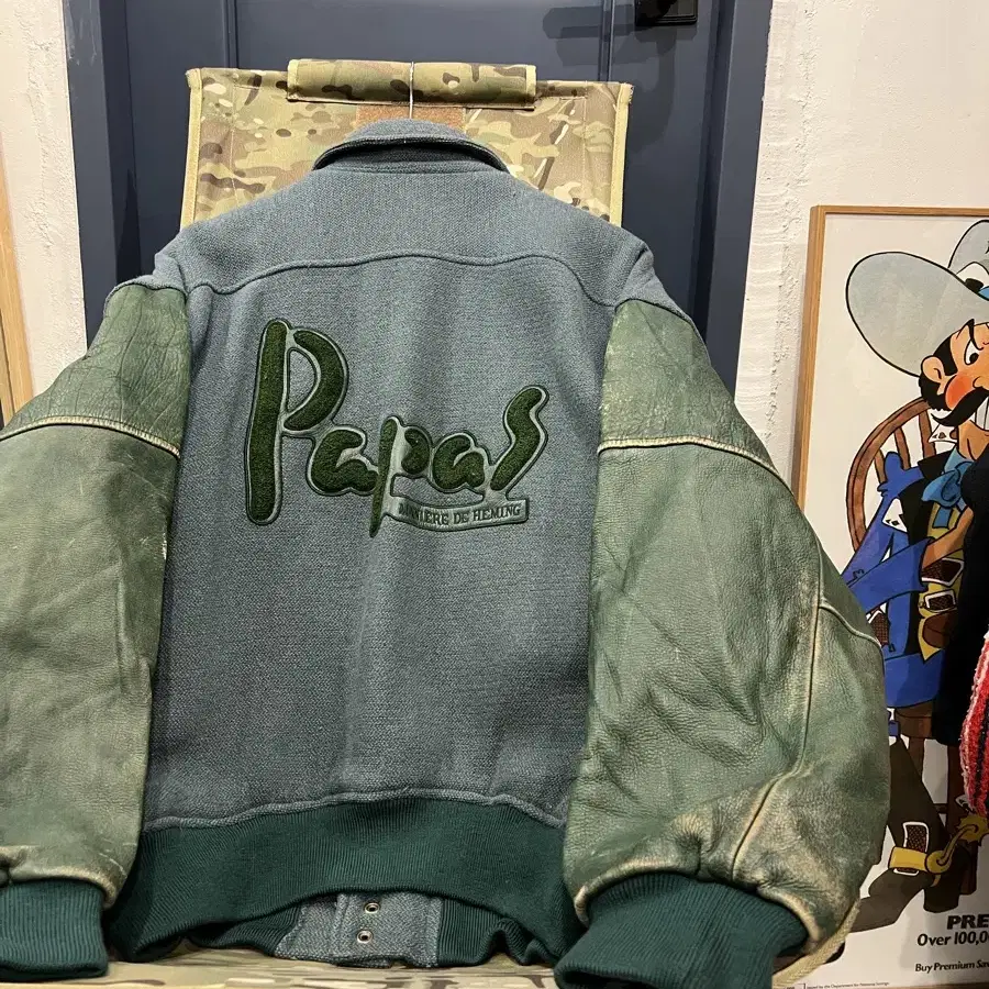 1980s PAPAS JAPANESE LEATHER 빈티지바시티자켓