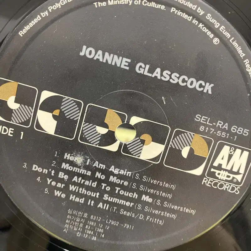 JOANNE GLASSCOCK  LP / AA6989