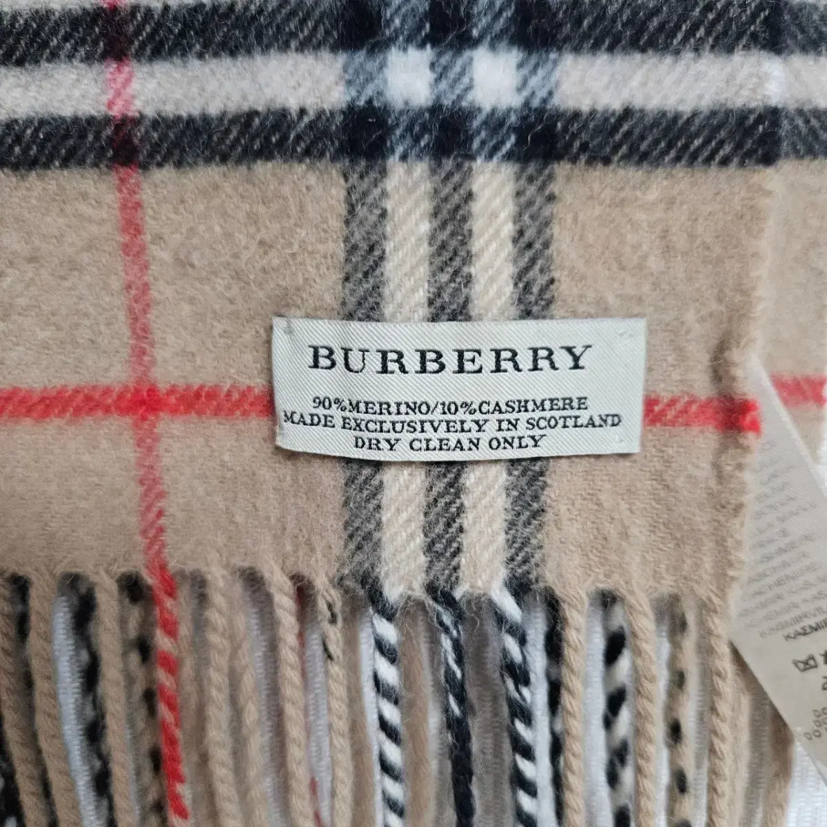 버버리 BURBERRY 울 캐시미어 목도리