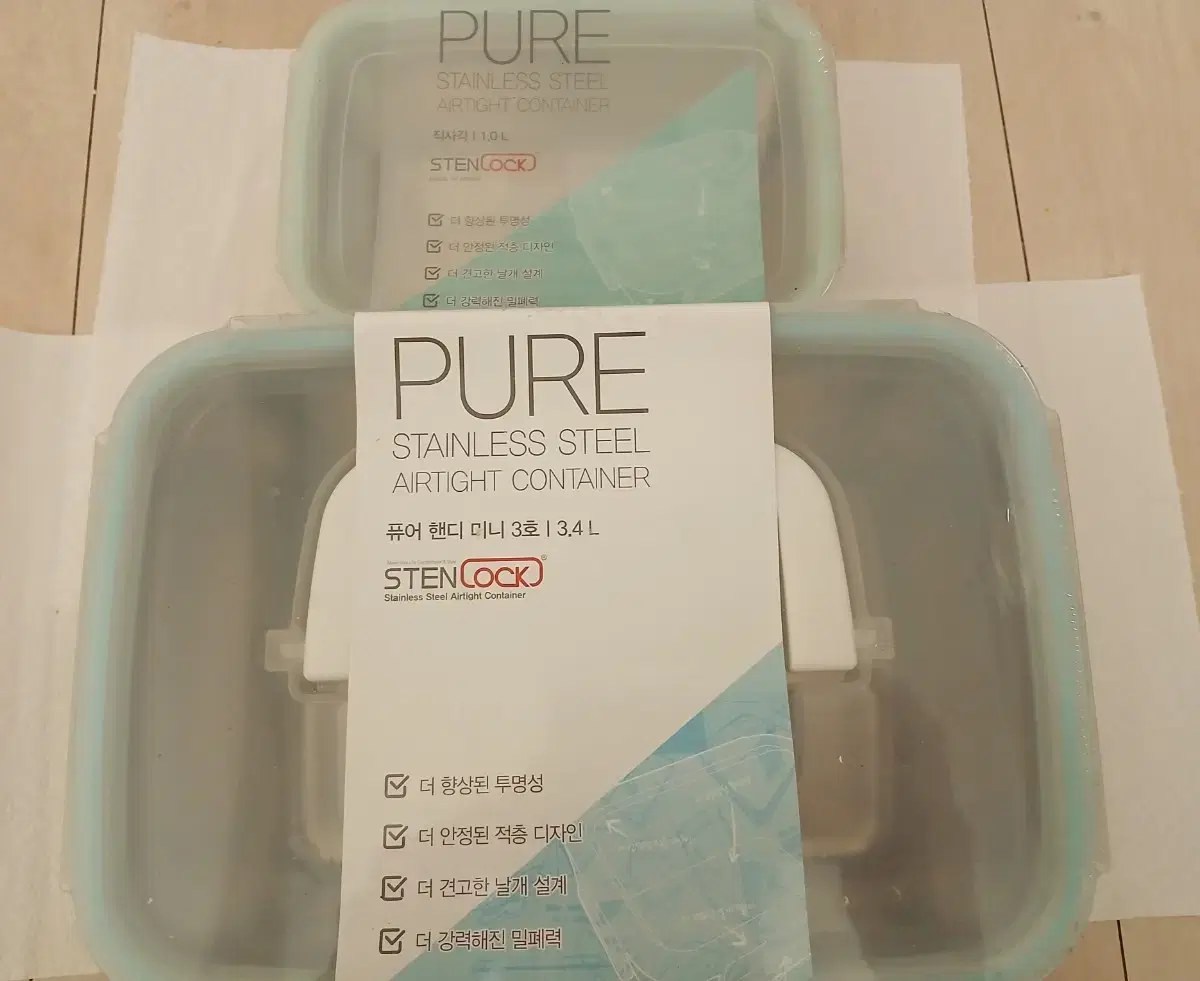 Stanlock Airtight Containers 1L, 3.4L