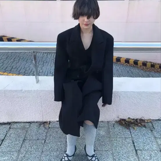 에옹쓰 롱코트 garden long over coat