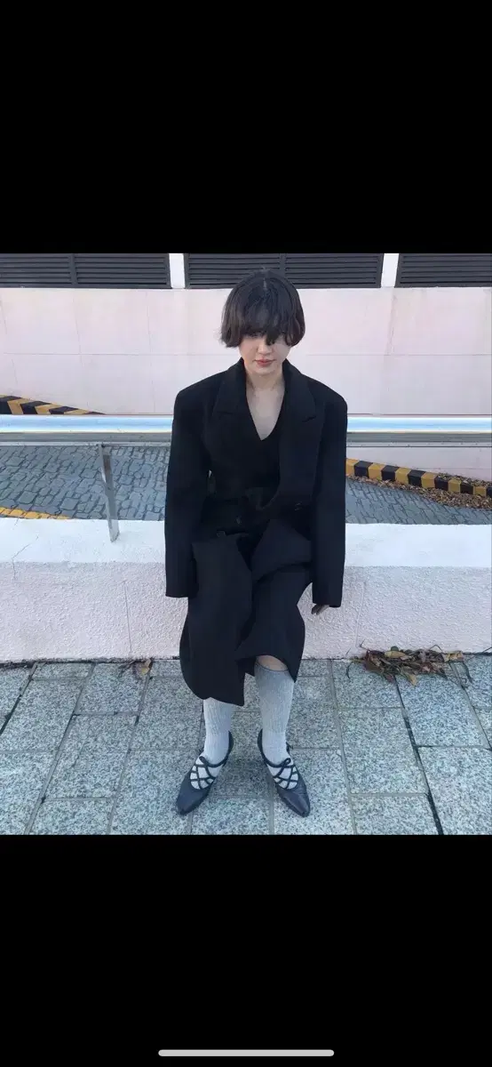 에옹쓰 롱코트 garden long over coat