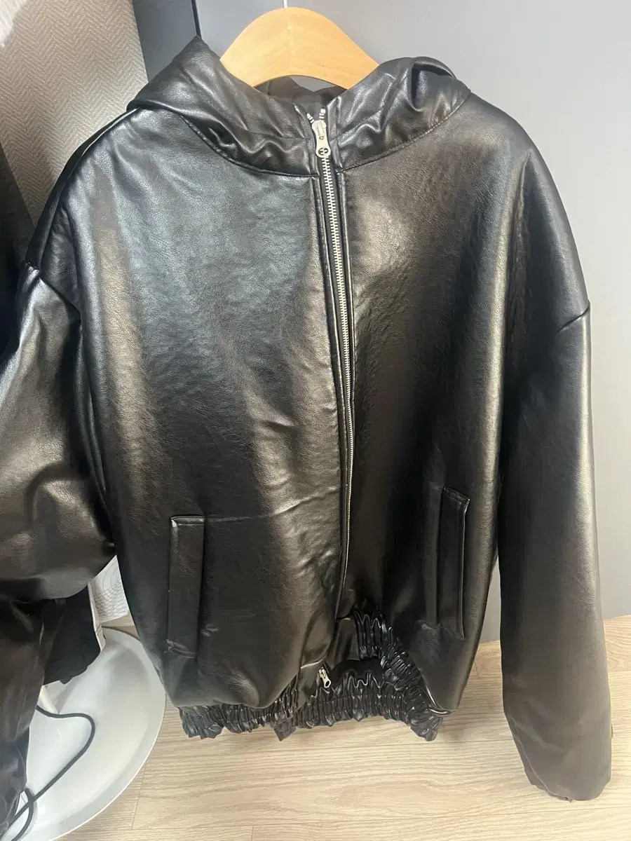 Rider brushed hooded zip-up (body, arms, and lining all brushed)