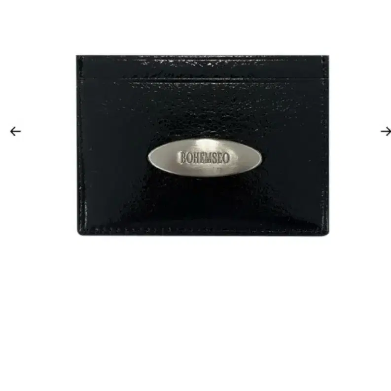 보헤미안서울 CRINKLE CARD WALLET BLACK 보헴서