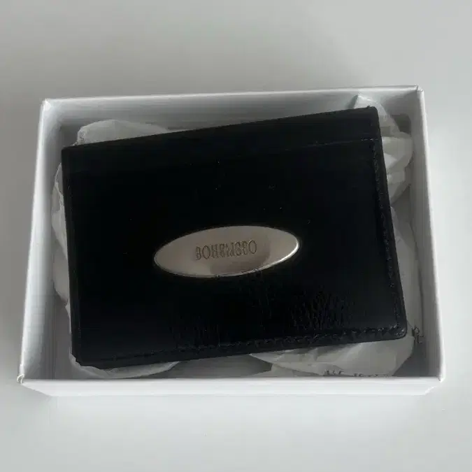 보헤미안서울 CRINKLE CARD WALLET BLACK 보헴서