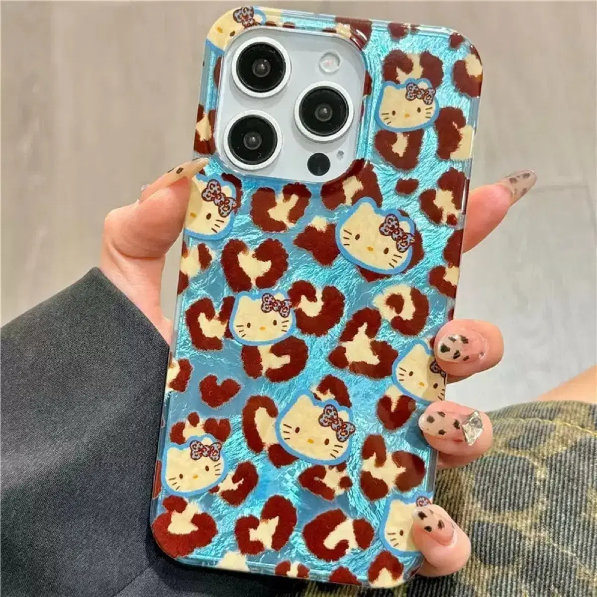 iPhone 15 Kitty Hopi Leopard Jelly Case