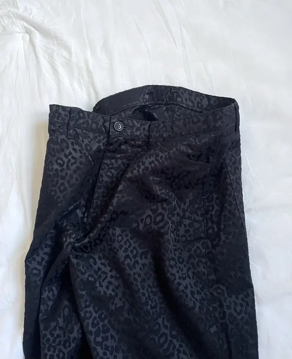 Comme des Garçons Black leopard pants