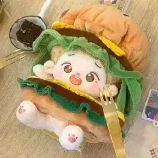 20cm 햄버거 인형옷