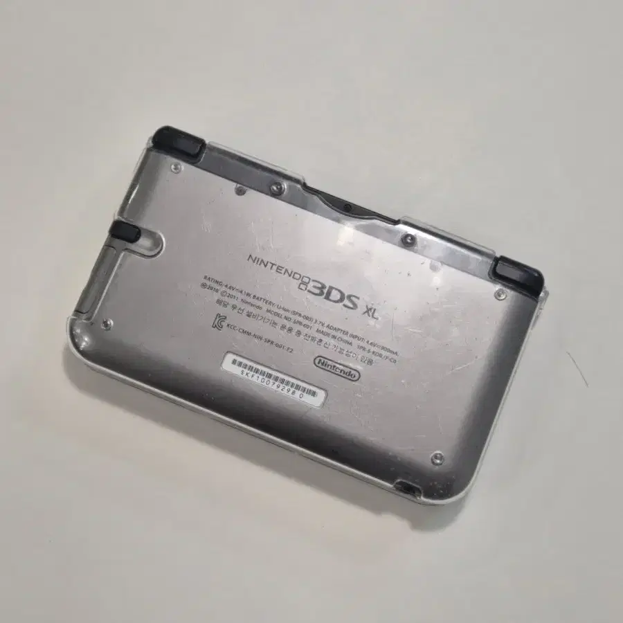 닌텐도 3DS XL 그레이 (정품충전기, 파우치, 투명케이스)