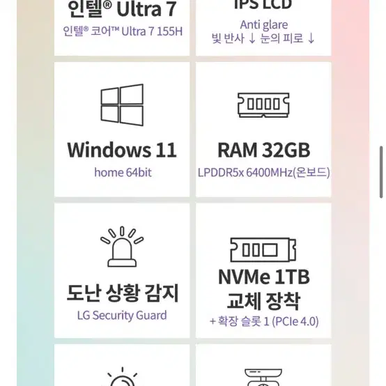 2024 LG 그램 15인치 새상품(SSD 1TB) 15Z90S-GD79