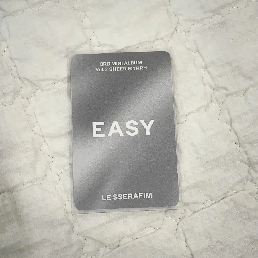 르세라핌 홍은채 포카 앨범포카 앨포 이지 Easy