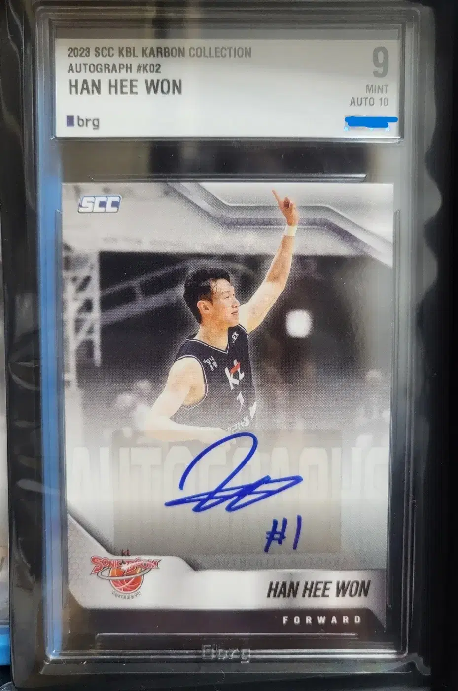 KBL SCC Carbon Suwon KT Han Hee-won Auto Autograph Card