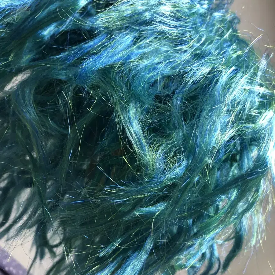 Turquoise short perm wig NEW