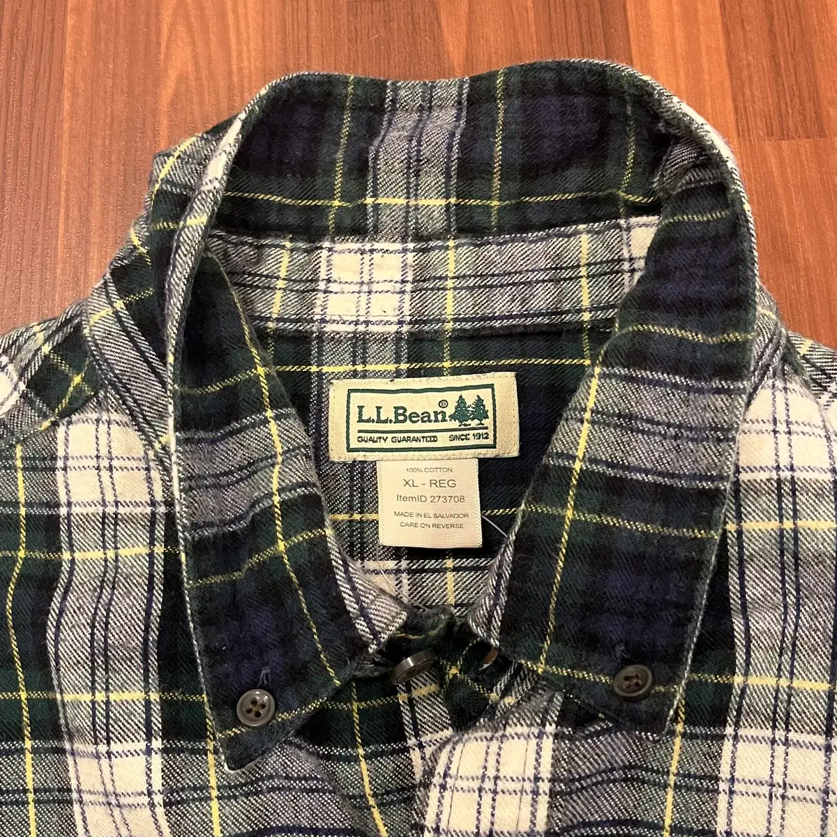 L.L.Bean 엘엘빈 플란넬 체크 셔츠